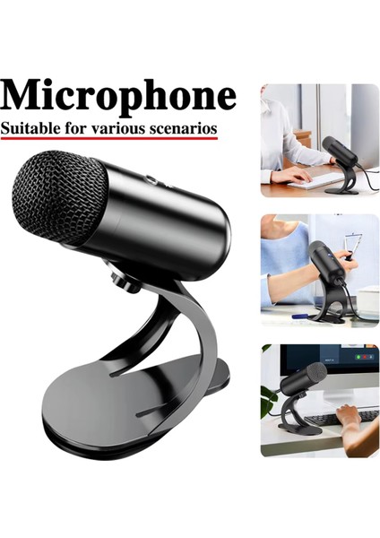 Podcast Yayınları, Masaüstü Kablolu Mikrofon, Oyun Konferansları Için Rgb Renkli Işıklı Gürültü Önleyici USB Mikrofon (Yurt Dışından) modelleri