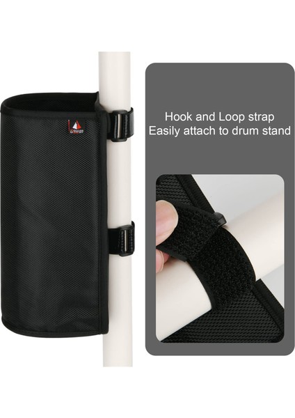 Txesign Davul Çubuğu Tutucu Davul Çubuğu Çantası Davul Çubukları Fırçalar Tokmaklar 10 Çifte Kadar Davul Setine Bağlanan Iki Askı Siyah (Yurt Dışından) fırsatları