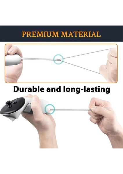 Oculus Quest 3 Vr Başlık Kontrol Cihazı Bilek Kayışı Kontrol Cihazı Kayışı Sol ve Sağ Yedek Parçaları (Yurt Dışından) fırsatları