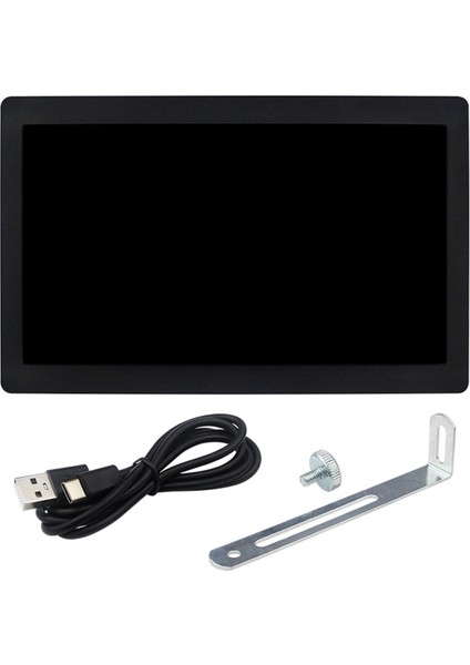 Inç Pc Kasa Ekranı, 1024X600 IPS Usb-C Bilgisayar Sıcaklık Monitörü, Pc Kasası Için Ikincil Ekran AIDA64 Cpu Ram Gpu Monitörü (Yurt Dışından)