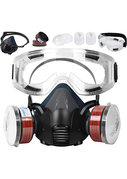 Filtreli Solunum Gaz Maskesi, Kimyasallar, Organik Buhar, Toz Dumanları, Boya Spreyi ve Ağaç Işleme Için Solunum Maskesi (Yurt Dışından) fiyatları