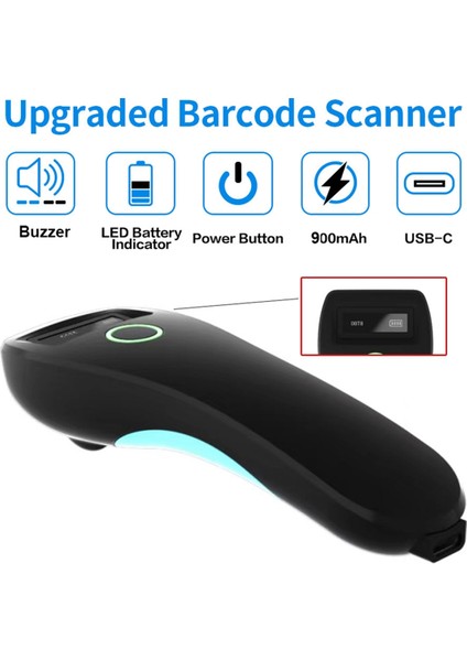 C70 Elde Taşınabilir Ekspres Tarayıcı Kablosuz Bluetooth Barkod Tarayıcı, Mini Elde Taşınabilir Cep Okuyucu Beyaz (Yurt Dışından) fırsatları