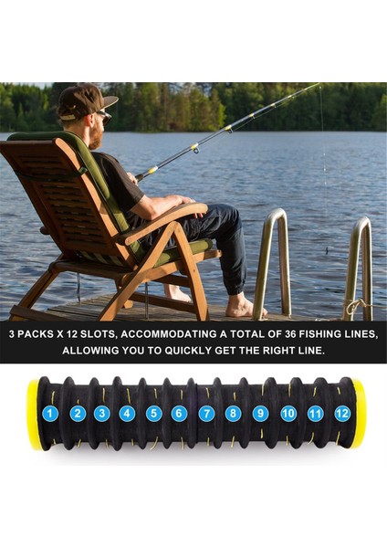 Adet Olta Misinası Saklama Tutucu Düzenleyici 12 Misina Yuvası Misina Sarıcı Misina Kancası Lideri Tutucu (Yurt Dışından) indirimleri