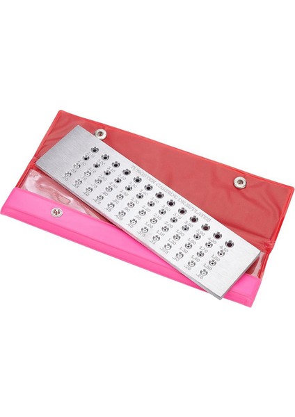 1 Adet 0,26-4,10 mm Mücevher Teli Çekme Plakası Tungsten Çelik Alaşımlı Cilalı Pürüzsüz Delikli Taşınabilir Tel Çekme Plakası (Yurt Dışından)