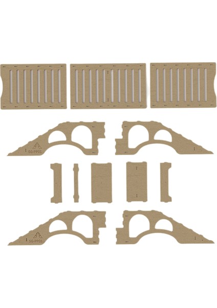 1/16, 1/18, 1/24 Rc Paletli Model Araba Yetişkin Çocuk Oyuncakları Montaj Malzemesi SG-PP01 Için Ahşap Simülasyon Arazi Engelleri (Yurt Dışından) modelleri