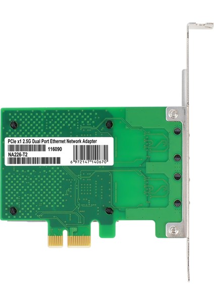 Intel I226 Çip Ağ Kartı 2500MBPS Pcıe - RJ45 2.5g Gigabit Ethernet Çift Bağlantı Noktaları 100/1000/2500MBPS Lan Kartı Için (Yurt Dışından) fırsatları