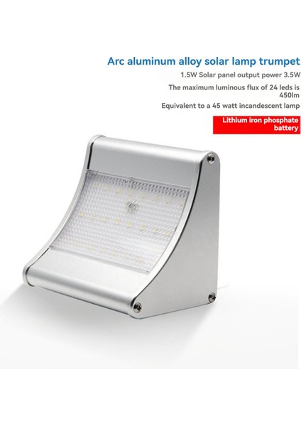 Açık Hava Avlu Su Geçirmez Güneş Enerjili Duvar Lambası LED Gövde Sensörlü Duvar Lambası Bahçe Aydınlatması Duvar Lambası 24 Işık (Yurt Dışından) fiyatları