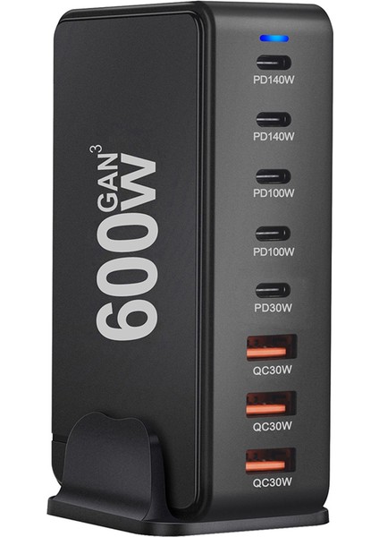 Hızlı Şarj 600W Masaüstü Gan Hızlı Pd Şarj Cihazı 8 Port USB Tip C Cep Telefonu Dizüstü Bilgisayar Pc Şarj Istasyonu Standı Ab Fişi (Yurt Dışından) modelleri