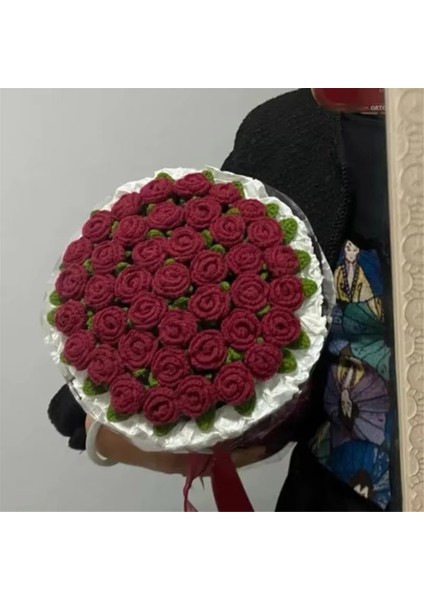 Çiçek Buketi Battaniye El Yapımı Katlanabilir Yumuşak Gül Battaniye Yeni Başlayanlar Için Ev, Anneler Günü, Düğün Için Örtüler (Yurt Dışından) fiyatları