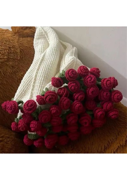 Çiçek Buketi Battaniye El Yapımı Katlanabilir Yumuşak Gül Battaniye Yeni Başlayanlar Için Ev, Anneler Günü, Düğün Için Örtüler (Yurt Dışından) indirimleri