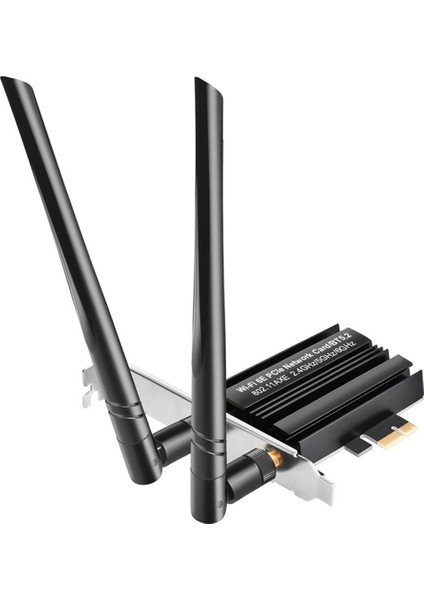 Wifi 6e Pcıe Kablosuz Ağ Kartı 5374MBPS Bluetooth 5.2 Üç Bantlı 2.4g/5g/6ghz Wifi Adaptör Kartı WIN10 WIN11 Için (Yurt Dışından) fırsatları