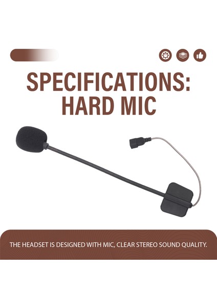 Cardo Packtalk Edge Motosiklet Bluetooth Interkom Mikrofon Kablosu Mikrofon Sert Kablosu Için (Yurt Dışından) fırsatları