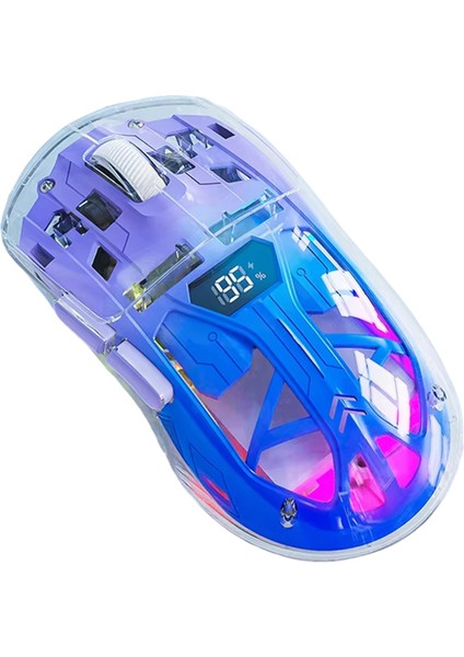 Dijital Ekranlı Şeffaf Kablosuz Fare, 2.4g Rgb 4000DPI 5 Adımlı Ayarlama, Bas Tuşları, Bluetooth Oyuncu Faresi, B (Yurt Dışından) fiyatları