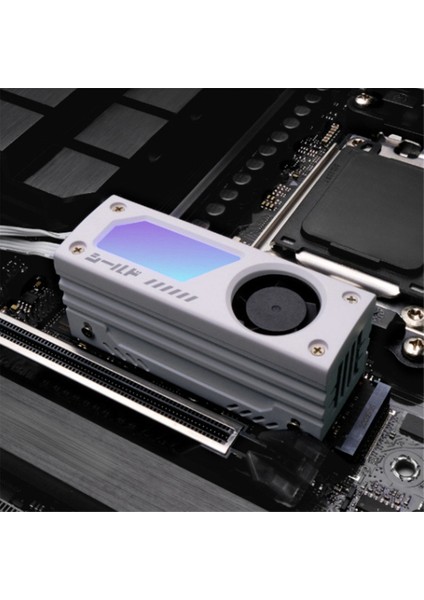 Dahili 20 mm Pwm Fanlı Argb M.2 SSD Soğutucu 5V 3 Pinli Argb Senkronizasyon Yüksek Performanslı SSD Soğutucu M.2 2280 Beyaz (Yurt Dışından) fırsatları