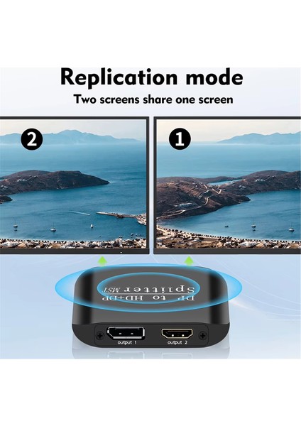 Dp - Dp+ HDMI Uyumlu Ayırıcı 1 Giriş 2 Çıkış Displayport - Displayport Adaptörü Mst Bilgisayar Mst Hub (Yurt Dışından) fırsatları