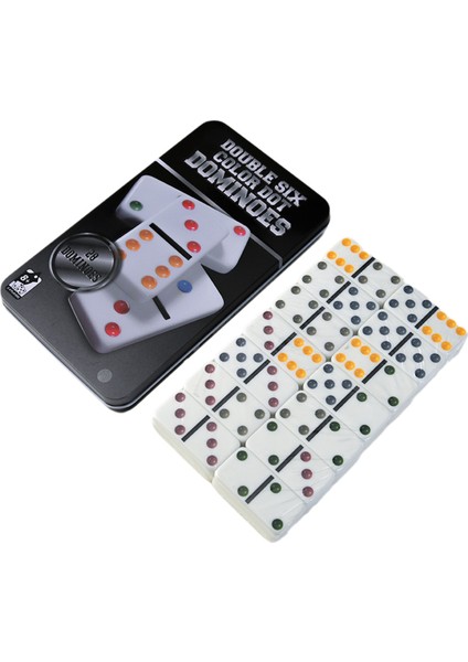 Ivorys Domino Seti, Domino Masa Oyunu, Ebeveyn-Çocuk Etkileşimli Satranç ve Kartlar Siyah Ambalaj (Yurt Dışından)