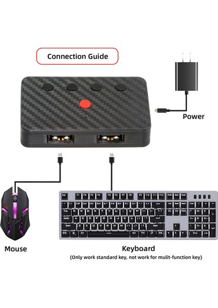 USB Klavye ve Fare Bluetooth 5.3 Adaptörü, Bluetooth USB Hub Adaptörü USB Kablolu Klavye Fareden Kablosuza (Yurt Dışından) modelleri