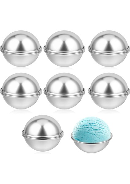 16 Parça Banyo Bombası Kalıbı 6,5 cm Kendin Yap Metal Banyo Bombası El Sanatları Kalıbı Banyo Bombası Yapma Kiti Banyo Bombası Pres Sabunu Yapma Kiti (Yurt Dışından)