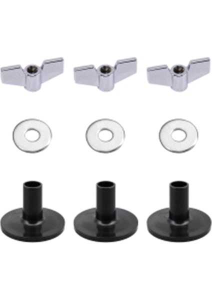 18 Adet Zil Yedek Aksesuarları Zil Standlı Davul Parçaları Keçeler Davul Zil Keçe Pedleri Kanat Somunları Rondela Dahil (Yurt Dışından) indirimleri