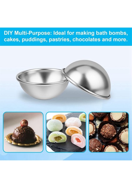 16 Parça Banyo Bombası Kalıbı 6,5 cm Kendin Yap Metal Banyo Bombası El Sanatları Kalıbı Banyo Bombası Yapma Kiti Banyo Bombası Pres Sabunu Yapma Kiti (Yurt Dışından) fiyatları