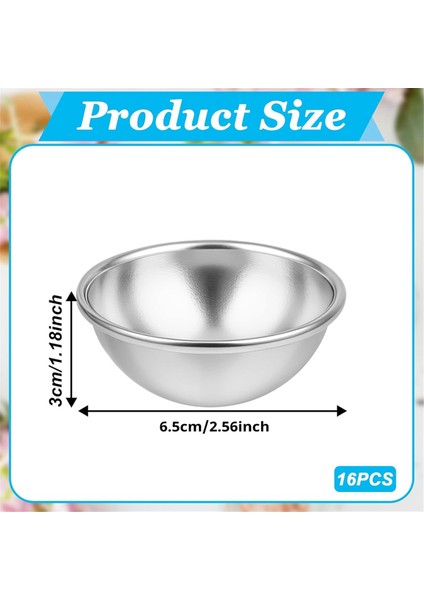 16 Parça Banyo Bombası Kalıbı 6,5 cm Kendin Yap Metal Banyo Bombası El Sanatları Kalıbı Banyo Bombası Yapma Kiti Banyo Bombası Pres Sabunu Yapma Kiti (Yurt Dışından) modelleri