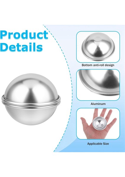 16 Parça Banyo Bombası Kalıbı 6,5 cm Kendin Yap Metal Banyo Bombası El Sanatları Kalıbı Banyo Bombası Yapma Kiti Banyo Bombası Pres Sabunu Yapma Kiti (Yurt Dışından) fırsatları