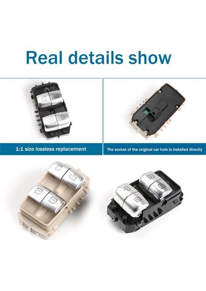 Mercedes-Benz W222 S550E S600 2014-2020 Için Bej Cam Kaldırma Kontrol Düğmesi Tavan Anahtarı 2229051505 (Yurt Dışından)