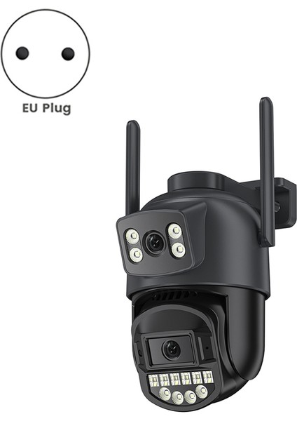 8mp Dış Mekan Wifi Kamera Hd Çift Lensli Güvenlik 5g Ptz Ip Kamera Dijital Zoom Lens Insan Yapay Zeka Otomatik Algılama Kamerası Ab Fişi (Yurt Dışından) fiyatları