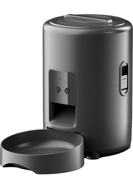 2l Otomatik Akıllı Wıfı Düğmeli Kedi Maması Dağıtıcısı Kuru Mama, Kedi, Köpek Maması Dağıtıcısı ve Evcil Hayvan Mama Kabı (Yurt Dışından)