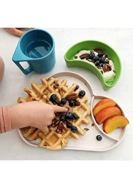 Bambu Yemek Seti 12 Ay Üzeri Bebekler İçin Güvenli Malzeme ile Tasarlandı