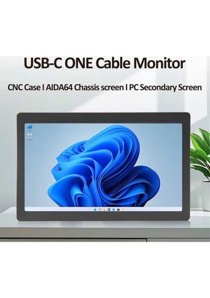Inç IPS Type-C Ikincil Ekran Dinamik 1024X600 LCD Ekran Cpu Gpu Ram Izleme Desteği Dikey Serbest AIDA64 (Yurt Dışından) fiyatları