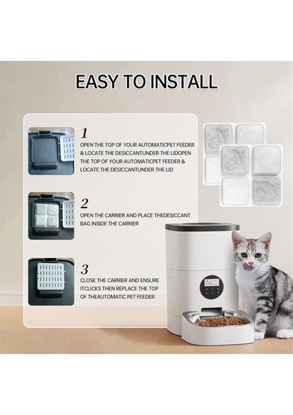 Petlibro Otomatik Kedi Köpek Besleyicileri Için 24'lü Paket Evcil Hayvan Maması Kurutucu Poşetleri, Evcil Hayvan Mamasını Kuru ve Taze Tutun (Yurt Dışından) fırsatları