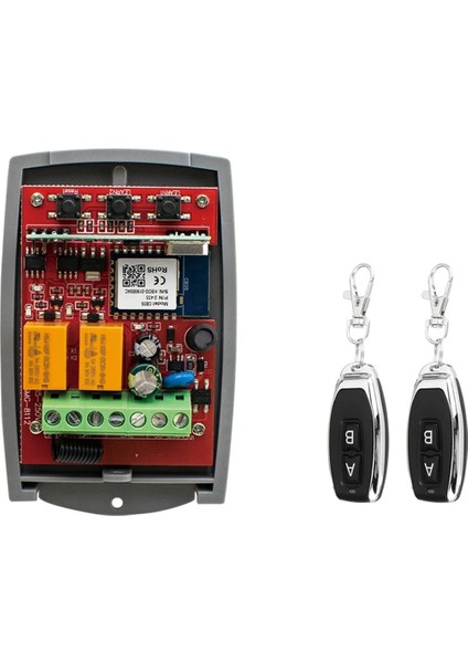 Wifi 433MHZ Değişken Kodlu Garaj Kapısı Uzaktan Kumandası Rf Alıcı Akıllı Anahtar Rölesi 85-250V Akıllı Yaşam Uygulaması (Yurt Dışından)