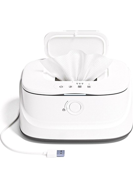 USB Arayüzlü Taşınabilir Bebek Islak Mendil Isıtıcısı, 3 Ayarlanabilir Vites, Gece Lambası, Araba Dostu Termostatik Islak Mendil Isıtıcısı (Yurt Dışından)