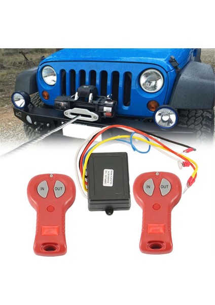 Kablosuz Elektrikli Vinç Uzaktan Kumanda Kiti Röle Vinç Kontrol Sistemi Kamyonlar Suv Atv Utv Için Evrensel El Anahtarı (Yurt Dışından) fiyatları