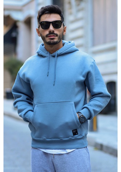 Oversize Kapüşonlu Kanguru Cepli Sweatshirt - Hoodie fiyatları