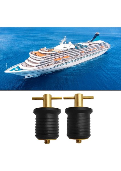 T Saplı Tekne Tahliye Tapası, Çevirmeli Pirinç Çelik Saplı Tekne Aksesuarları, Deniz Kauçuk Tapaları, 32 mm (Yurt Dışından) fırsatları