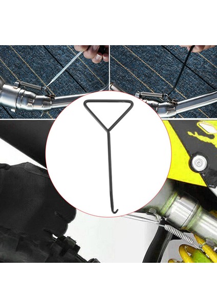 Motosiklet Bisiklet T-Saplı Yaylı Kanca Egzoz Standı Çekici Paslanmaz Çelik Aletler Motosiklet Aksesuarları Yaylı Kanca (Yurt Dışından) indirimleri