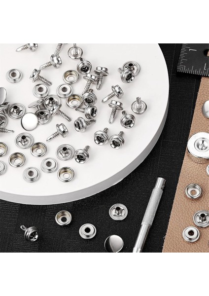 24 Takım Tekne Kanvas Çıtçıt Takımı Alet 74 Parça Paslanmaz Çelik Vida Tekne Kapağı Çıtçıtları Metal Çıtçıtlar 3/8 Inç Soket Çıtçıt Vidası (Yurt Dışından) fiyatları