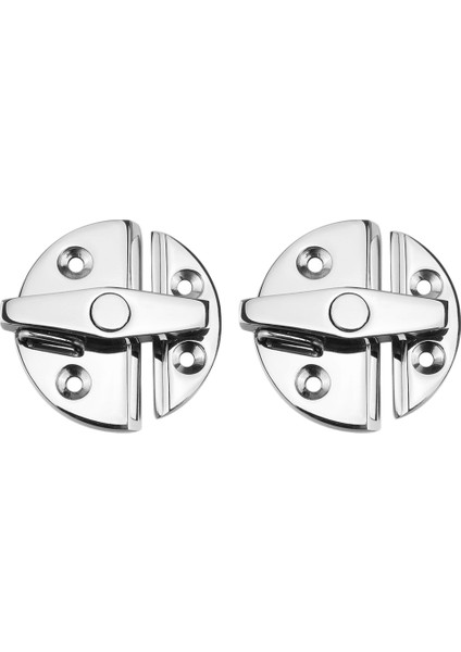 Adet Deniz Paslanmaz Çelik 316 Tekne Kapısı Dolap Kapağı Yuvarlak Çevirme Düğmesi Çevirme Mandalı Deniz Donanım Aksesuarları (Yurt Dışından)