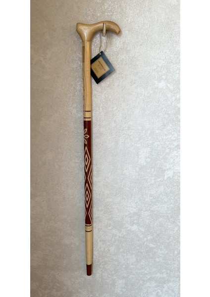 Desenli Ahşap Baston Ikili Set Stick modelleri