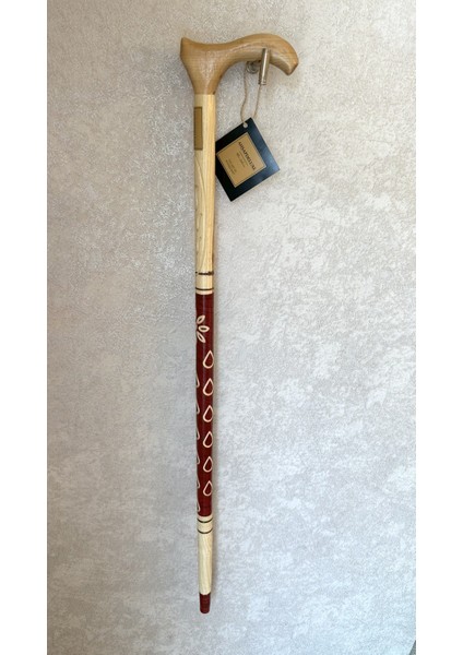 Desenli Ahşap Baston Ikili Set Stick modelleri