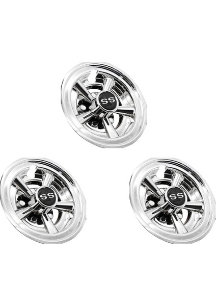 Adet 8 Inç Ss Golf Arabası Tekerlek Kapağı, Golf Arabaları Için 5 Kollu Tasarım Göbek Kapağı, Club Car, Ezgo, Yamaha (Yurt Dışından)