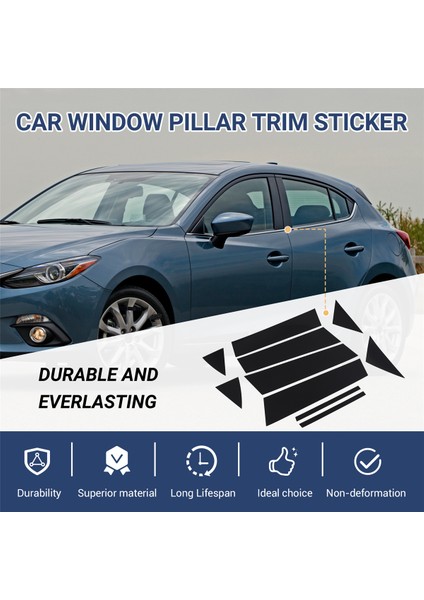 Mazda 3 Axela Bm Bp 2013-2020 Için Araç Camı Sütun Döşeme Etiketi Orta Bc Sütun Etiketi Dış Aksesuarlar (Yurt Dışından) indirimleri