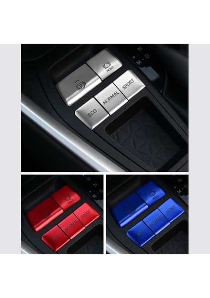 Toyota Rav4 2019 2020 2021 Aksesuarları Için Merkezi Kontrol Dişlisi Multimedya Düğmesi Kapağı Trim Sticker Payet, Gümüş, 5 Adet (Yurt Dışından) indirimleri