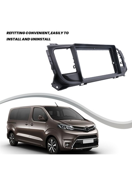 Citroen Dispatch Toyota Proace Peugeot Expert Traveller DVD Stereo Çerçeve Plaka Adaptörü Için 9 Inçlik Araç Radyo Paneli (Yurt Dışından) modelleri