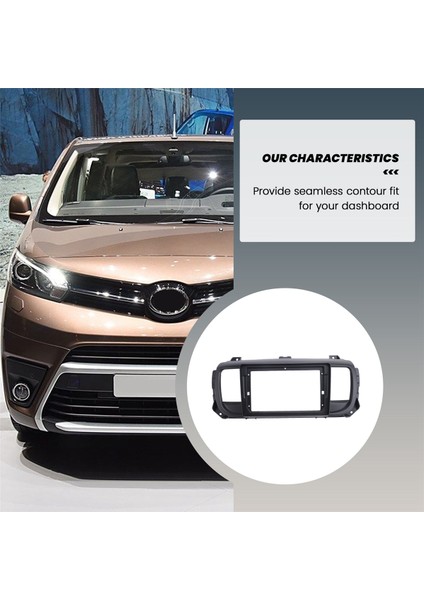 Citroen Dispatch Toyota Proace Peugeot Expert Traveller DVD Stereo Çerçeve Plaka Adaptörü Için 9 Inçlik Araç Radyo Paneli (Yurt Dışından) fırsatları