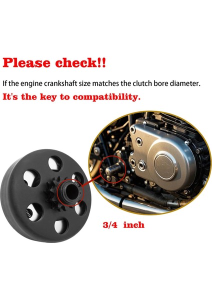 Çoğu 2-6,5 Hp Küçük Motor Parçaları, Mini Bisiklet, Go Kart Için 35 Zincirli 12 Dişli 3/4 Inç Çaplı Santrifüj Debriyaj (Yurt Dışından) fırsatları