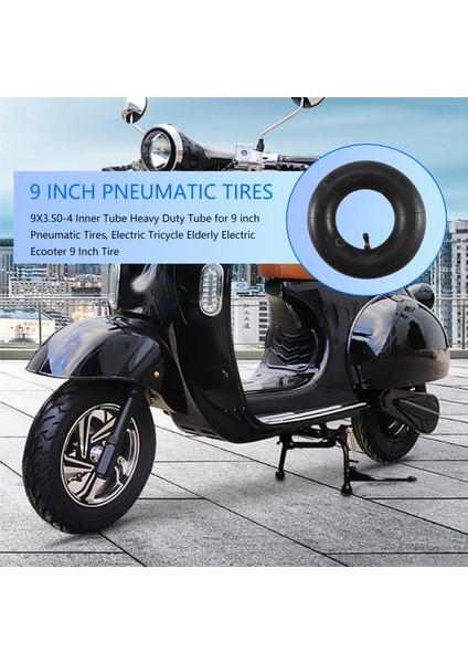 9 Inç Pnömatik Lastikler, Elektrikli Üç Tekerlekli Bisiklet, Yaşlı Elektrikli Ecooter 9 Inç Lastik Için 9x3.50-4 Iç Lastik Ağır Hizmet Tipi Lastik (Yurt Dışından) fırsatları