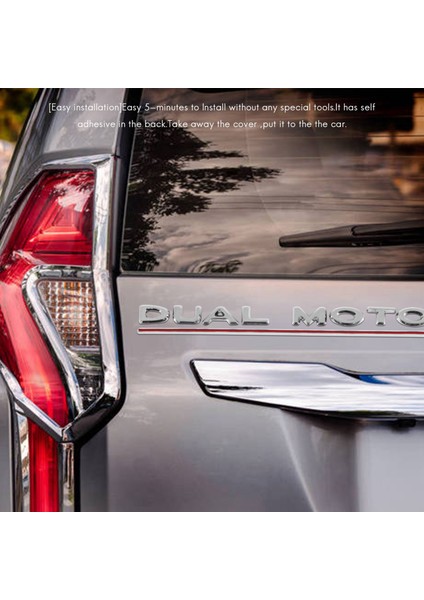 Tesla Model 3 2017-2020 Için 3D Çift Motor Çıkartmaları, Araba Arka Bagaj Amblemi Çıkartması Rozet Çıkartmaları, Dekoratif Çıkartma (Yurt Dışından) modelleri